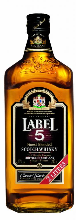 Label 5 40 % 2 litry